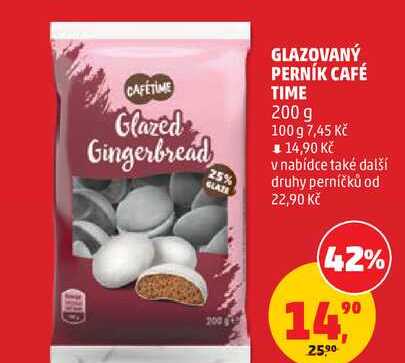 GLAZOVANÝ PERNÍK CAFÉ TIME, 200 g 