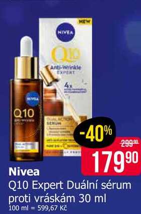 Nivea Q10 Expert Duální sérum proti vráskám 30 ml