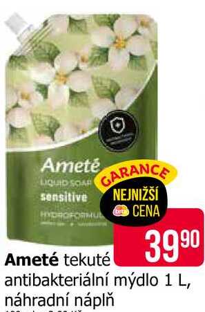 Ameté tekuté antibakteriální mýdlo 1 l