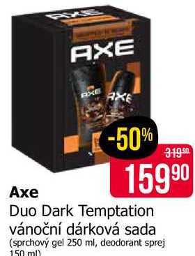 Duo Dark Temptation vánoční dárková sada (sprchový gel 250 ml, deodorant sprej 150 ml) 
