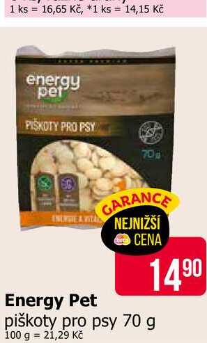 Energy Pet piškoty pro psy 70 g