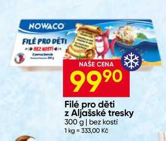 NOWACO Filé pro děti z Aljašské tresky 300 g