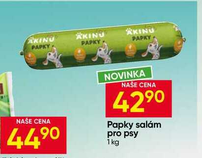 Papky salám pro psy 1 kg