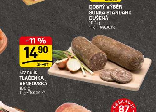 Tlačenka Venkovská 100g