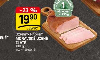 MORAVSKÉ UZENÉ ZLATÉ 100 g 