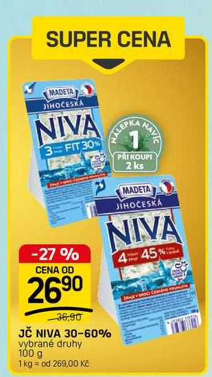 JČ NIVA 30-60% vybrané druhy 100 g 