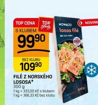 FILÉ Z NORSKÉHO LOSOSA* 300 g