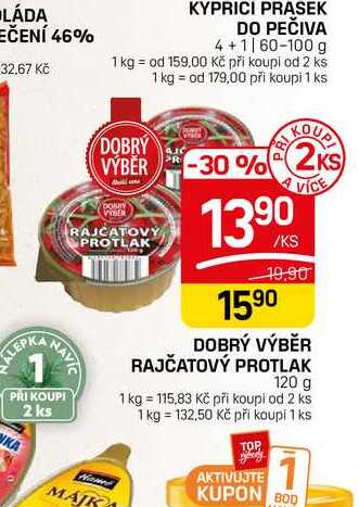 DOBRÝ VÝBĚR RAJČATOVÝ PROTLAK 120 g 