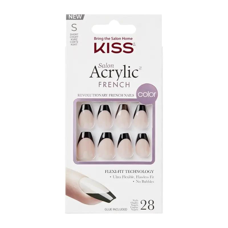 KISS Umělé nehty Acrylic French Flame, 1 ks