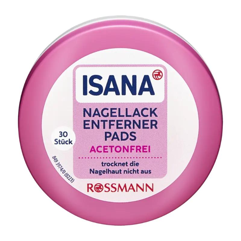 ISANA Odlakovací tamponky na nehty, 30 ks