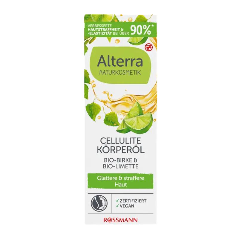 Alterra Naturkosmetik Tělový olej proti celulitidě Bříza a limeta, 100 ml