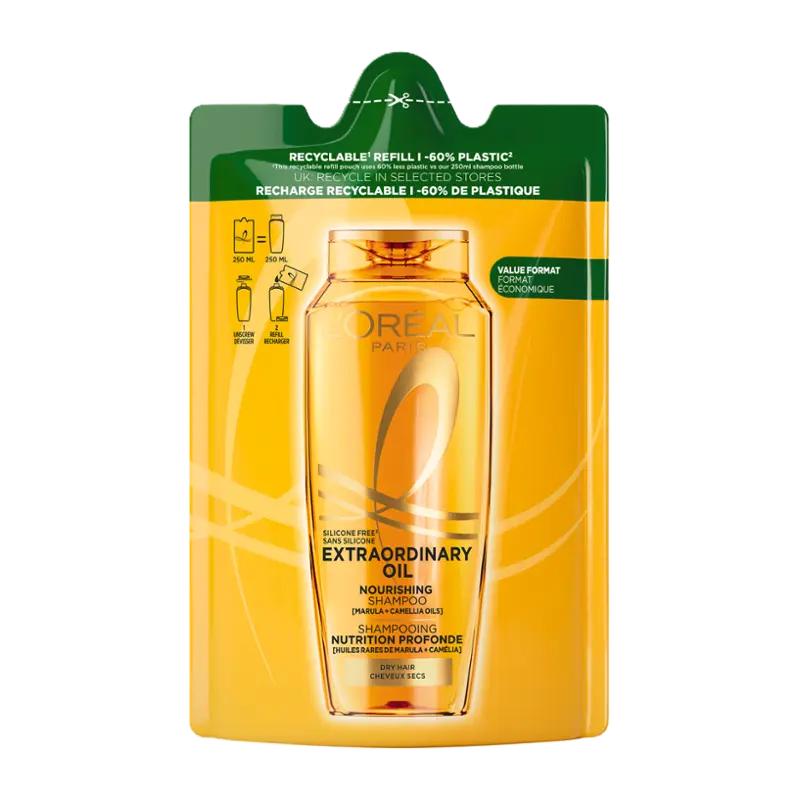 Elseve Šampon Extraordinary Oil náhradní náplň, 250 ml