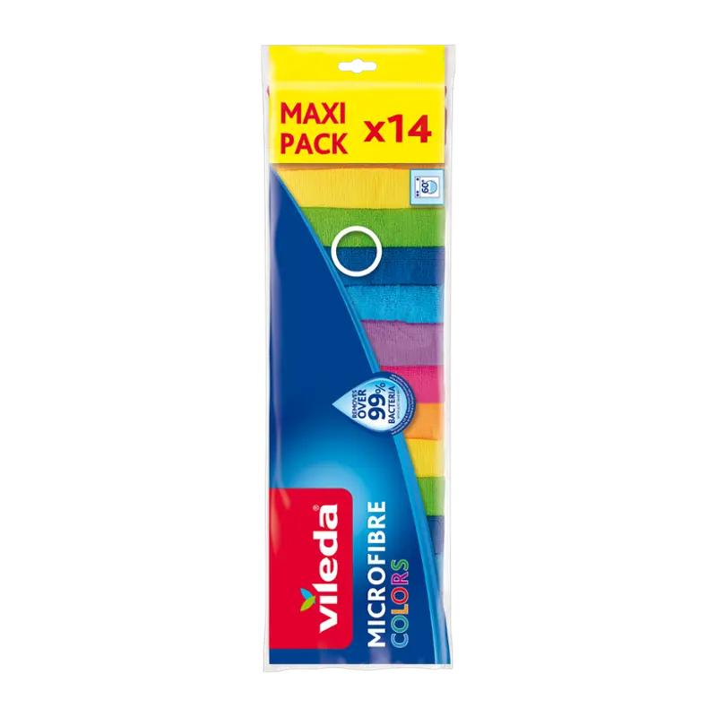 Vileda Univerzální mikrohadříky Colors, 14 ks