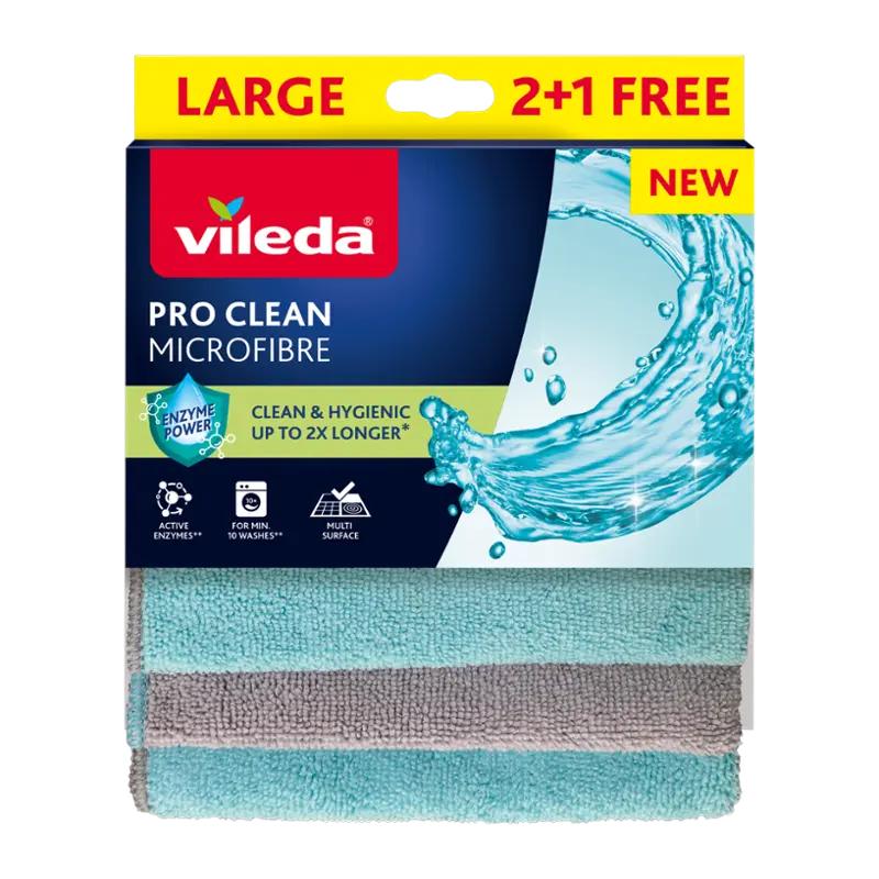Vileda Univerzální utěrka z mikrovlákna Pro Clean, 3 ks