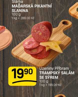 TRAMPSKÝ SALÁM SE SÝREM 100 g