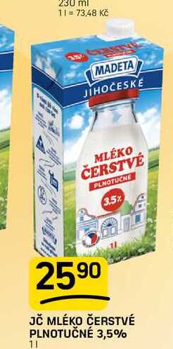 JČ MLÉKO ČERSTVÉ PLNOTUČNÉ 3,5% 11 