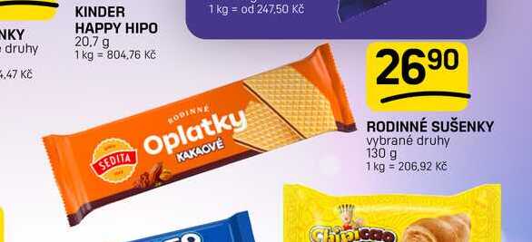 RODINNÉ SUŠENKY vybrané druhy 130 g 