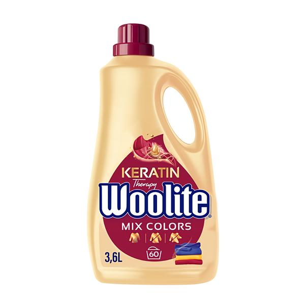 Woolite Keratin Therapy Mix Colors tekutý prací prostředek, 3,6L