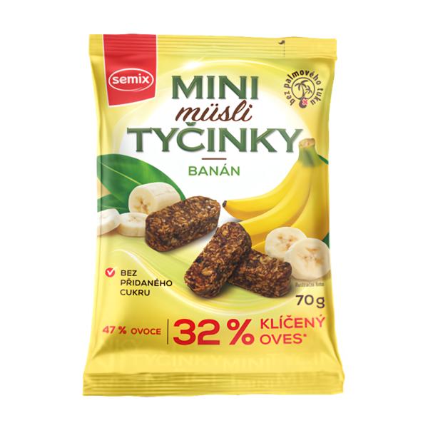 Semix Mini müsli tyčinky Banán bez lepku
