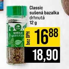 Classic sušená bazalka drhnutá 12 g