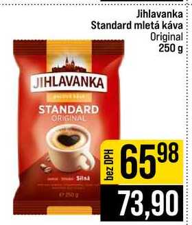Jihlavanka Standard mletá káva Original 250 g