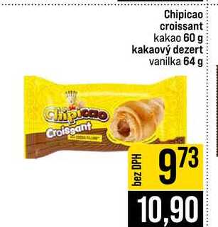 Chipicao Croissant Chipicao croissant kakao 60 g kakaový dezert vanilka 64 g