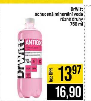 Drwitt ochucená minerální voda různé druhy 750 ml