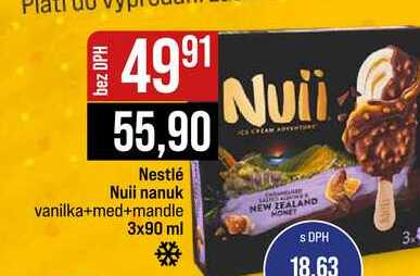Nestlé Nuii nanuk vanilka+med+mandle 3x90 ml 