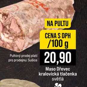 Maso Dřevec kralovická tlačenka světlá 100g