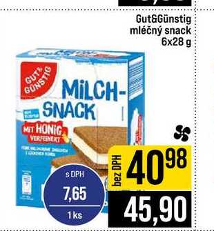 Gut&Günstig mléčný snack 6x28 g