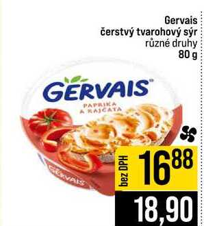 Gervais čerstvý tvarohový sýr různé druhy 80 g