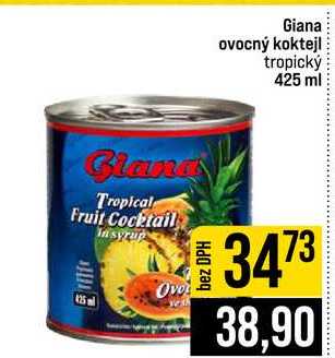 Giana ovocný koktejl tropický 425 ml