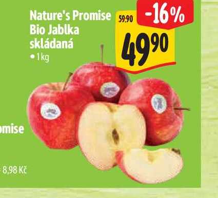 Nature's Promise Bio Jablka skládaná 1kg
