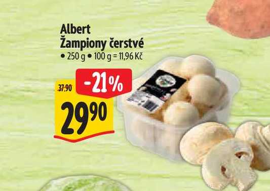 Albert Žampiony čerstvé 250 g