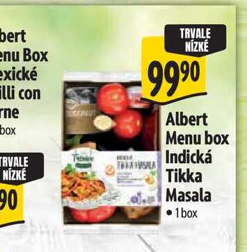 Albert Menu box Indická Tikka Masala 1box
