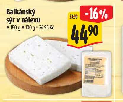 Balkánský sýr v nálevu 180 g 