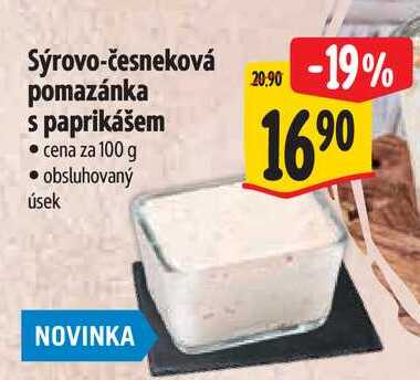 Sýrovo-česneková pomazánka s paprikášem 100 g