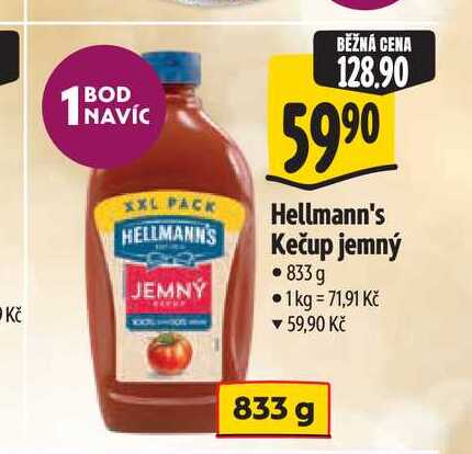 Hellmann's Kečup jemný 833 g