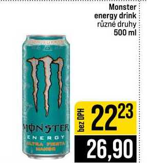 Monster energy drink různé druhy 500 ml