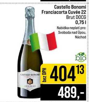 Castello Bonomi Franciacorta Cuvée 22 Brut DOCG 0,75l