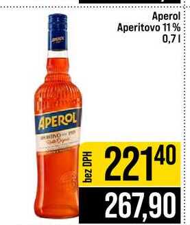 Aperol Aperitovo 11% 0,7l