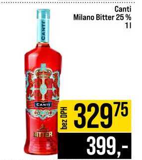 Canti Milano Bitter 25% 1l