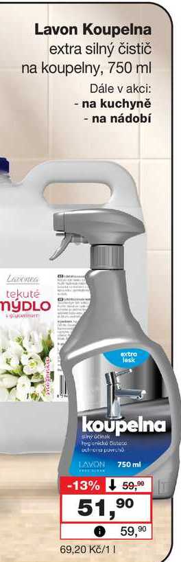 Lavon Koupelna extra silný čistič na koupelny, 750 ml