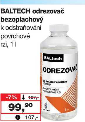 BALTECH odrezovač bezoplachový k odstraňování povrchové rzi, 1l