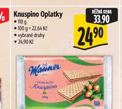 Knuspino Oplatky 110 g