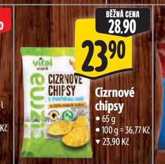 Cizrnové chipsy 65 g
