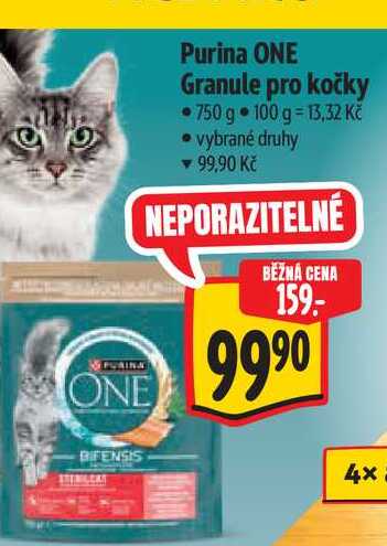 Purina ONE Granule pro kočky 750 g
