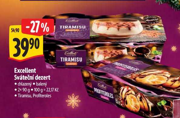 Excellent Sváteční dezert 2x90 g