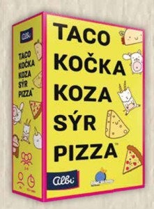 Taco, kočka, koza, sýr, pizza