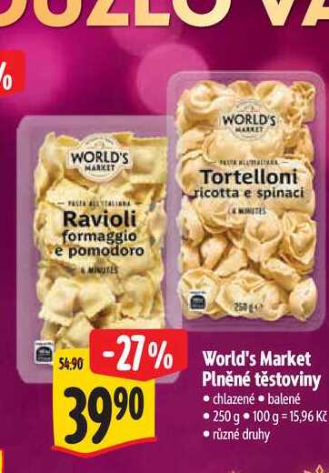  World's Market  Plněné těstoviny 250 g